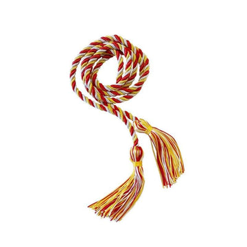 Gold, Red and White Intertwined Honor Cord - Graduation Cap&Gown