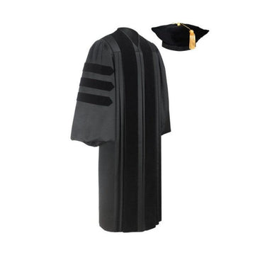 Deluxe Doctorate Tam & Gown Package - Graduation Cap&Gown