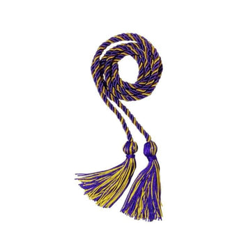 Purple and Gold Intertwined Elementary Honor Cord - Graduation Cap&Gown