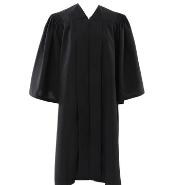 Deluxe Black Bachelors Graduation Gown - Graduation Cap&Gown