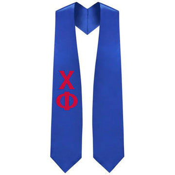 Chi Phi Greek Lettered Stole - Graduation Cap&Gown