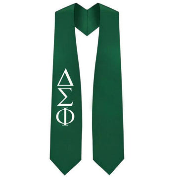 Delta Sigma Phi Greek Lettered Stole - Graduation Cap&Gown