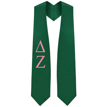 Delta Zeta Greek Lettered Stole - Graduation Cap&Gown