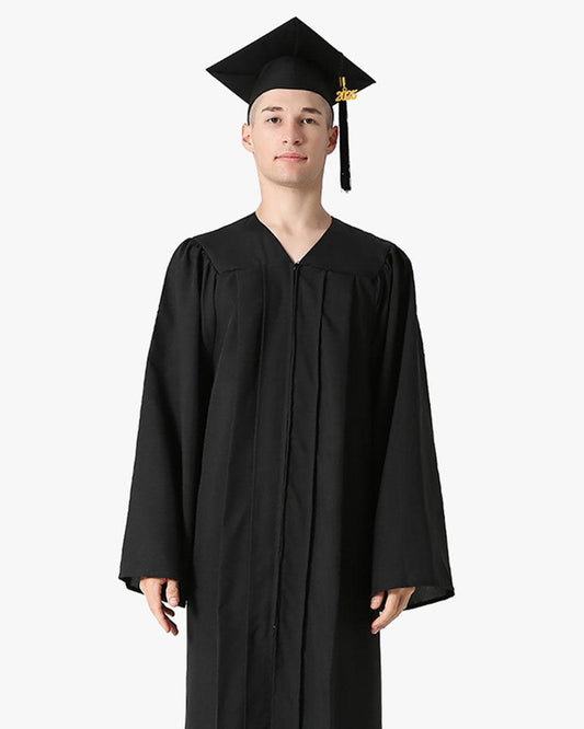 Premium Matte Graduation Cap, Gown & Tassel Package - 12 Colors Available - Graduation Cap&Gown