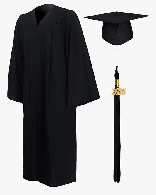 Premium Matte Graduation Cap, Gown & Tassel Package - 12 Colors Available - Graduation Cap&Gown
