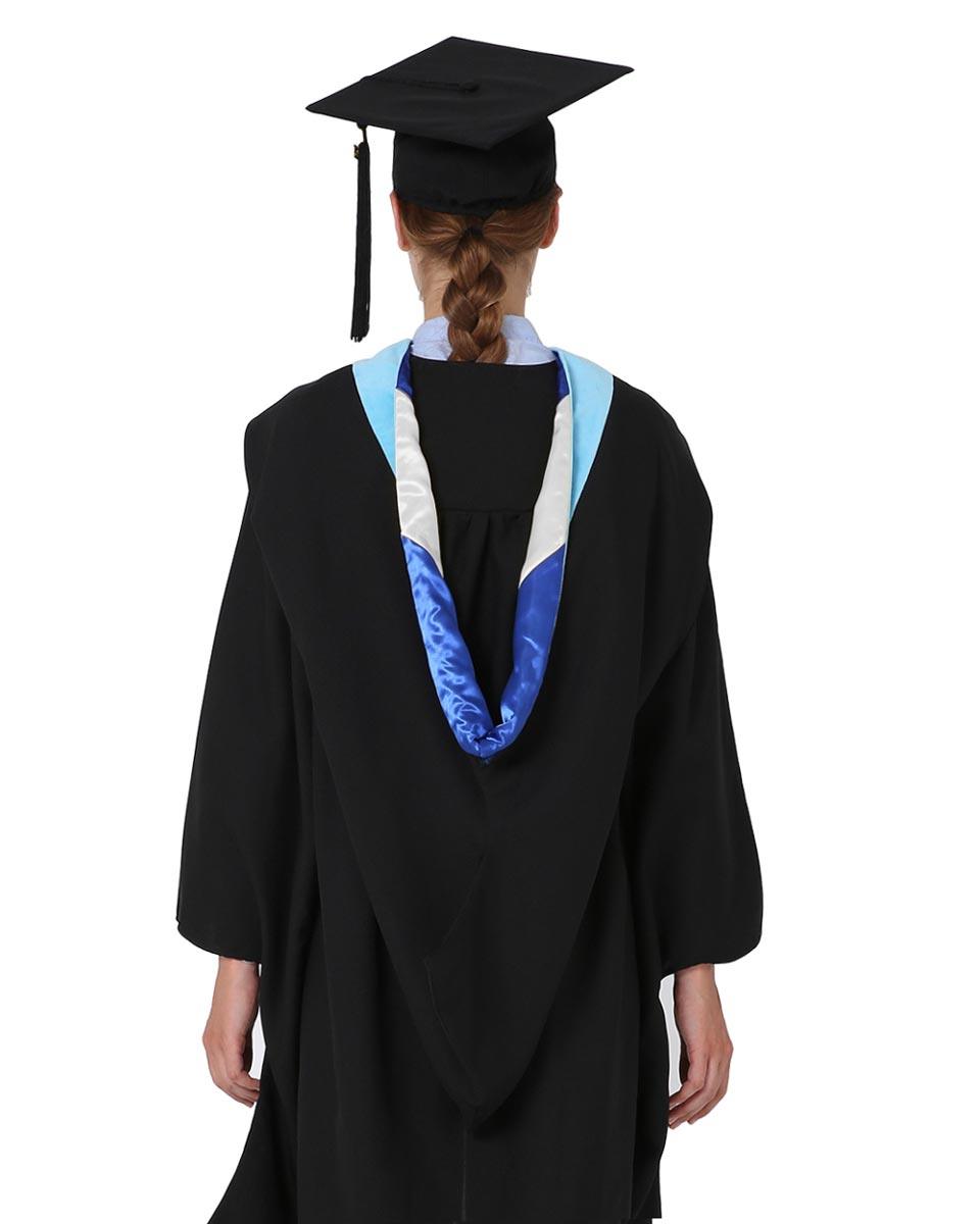 Economy Bachelor Graduation Cap Gown Hood Package - Graduation Cap&Gown