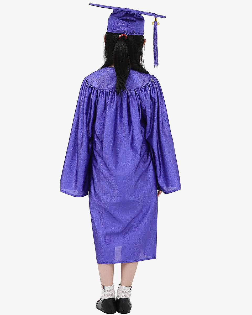 Shiny Kindergarten Cap, Gown & Tassel Package - 13 Colors Available - Graduation Cap&Gown