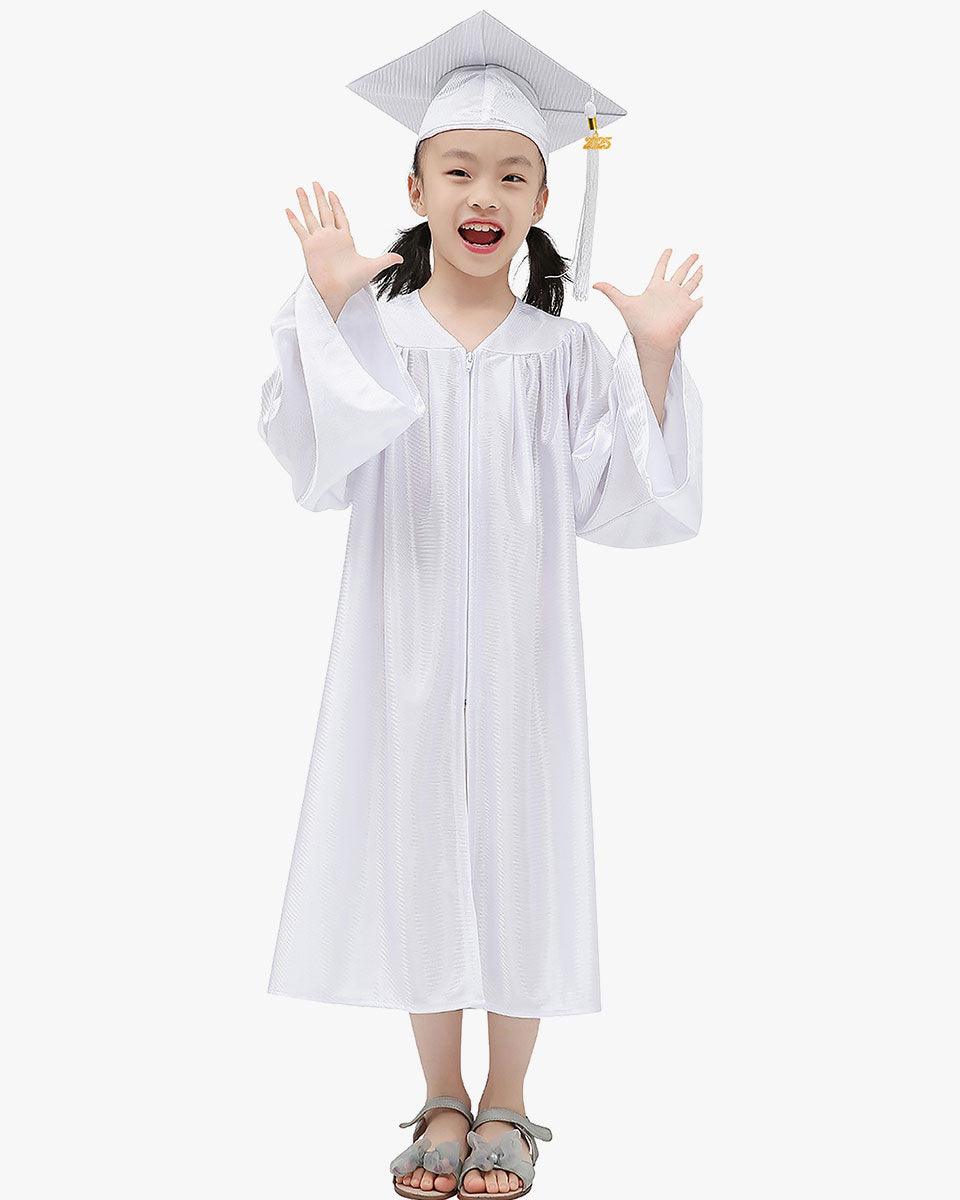 Shiny Kindergarten Cap, Gown & Tassel Package - 13 Colors Available - Graduation Cap&Gown