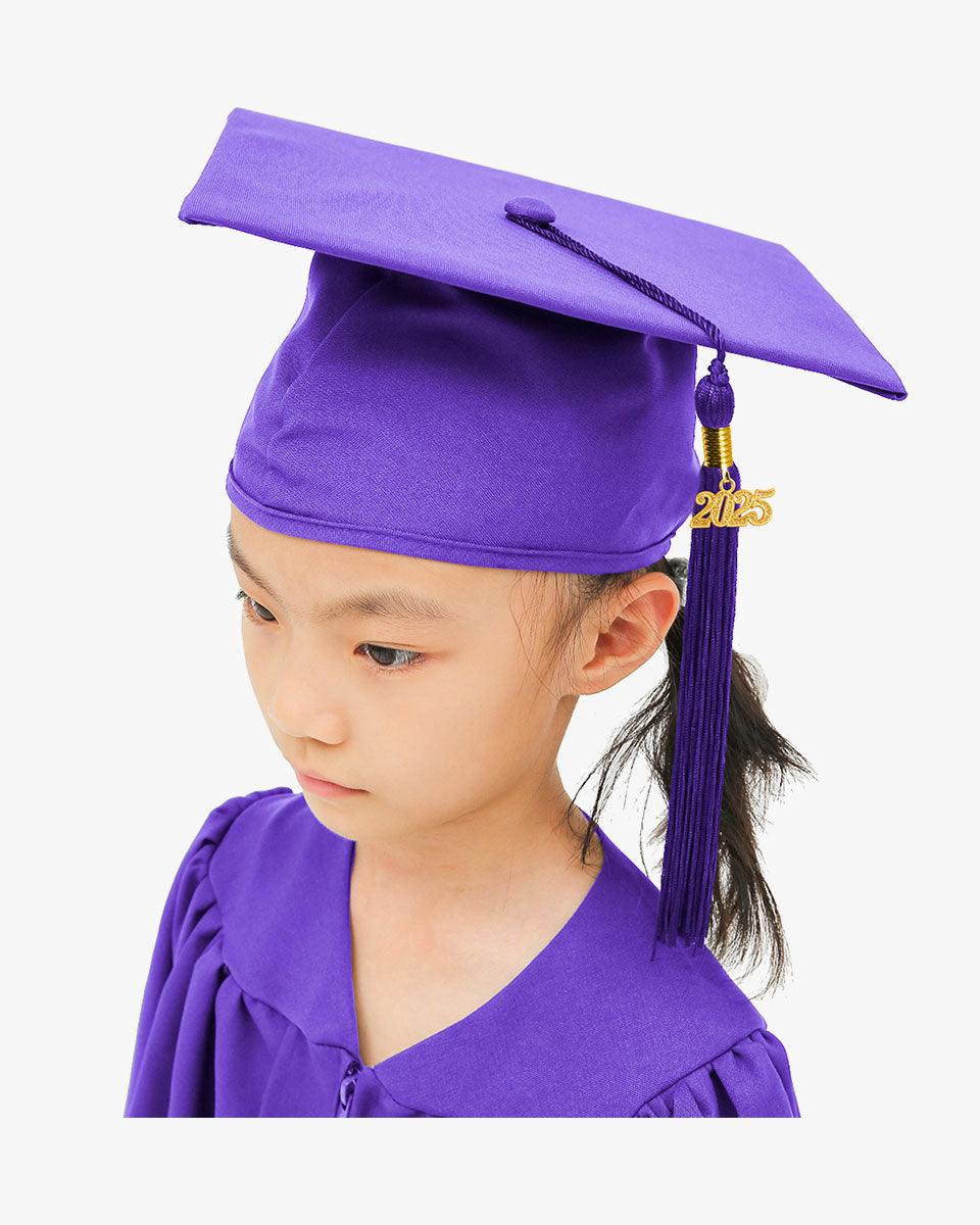 Matte Kindergarten Graduation Cap, Gown, Stole & Diploma Package - Graduation Cap&Gown