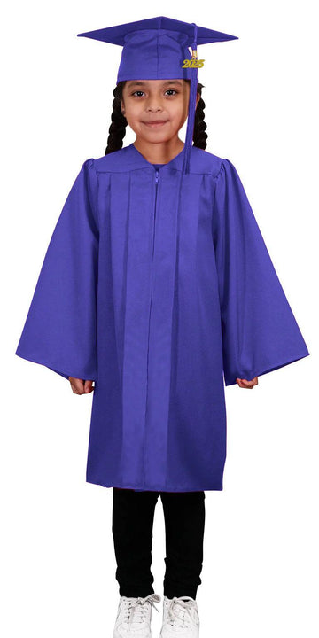 Matte Purple Kindergarten/Preschool Cap & Gown - Graduation Cap&Gown