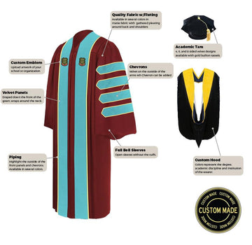 Custom Faculty Regalia Package for Cal Poly Pomona - Graduation Cap&Gown