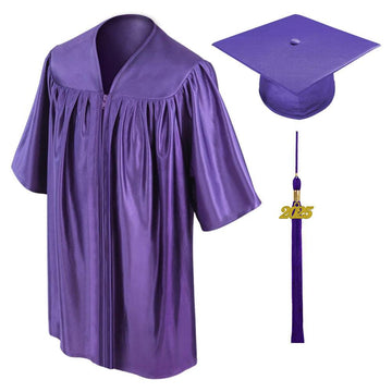 Shiny Purple Kindergarten/Preschool Cap & Gown - Graduation Cap&Gown