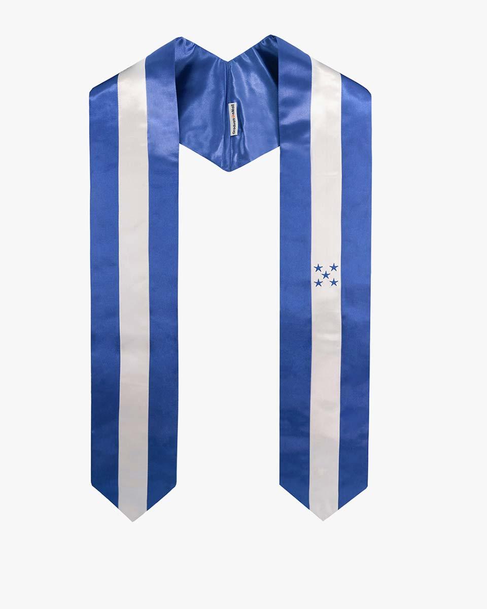 17 Country Flag Graduation Stoles Embroidery Sashes for Study Aboard International Students - Graduation Cap&Gown