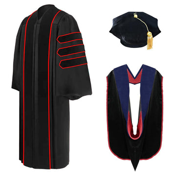 Doctoral Regalia Package for Texas Tech University Graduation - Graduation Cap&Gown