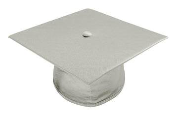 Shiny Silver Bachelors Graduation Cap - Graduation Cap&Gown