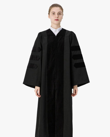 Economy Doctoral Graduation Gown Only - Graduation Cap&Gown