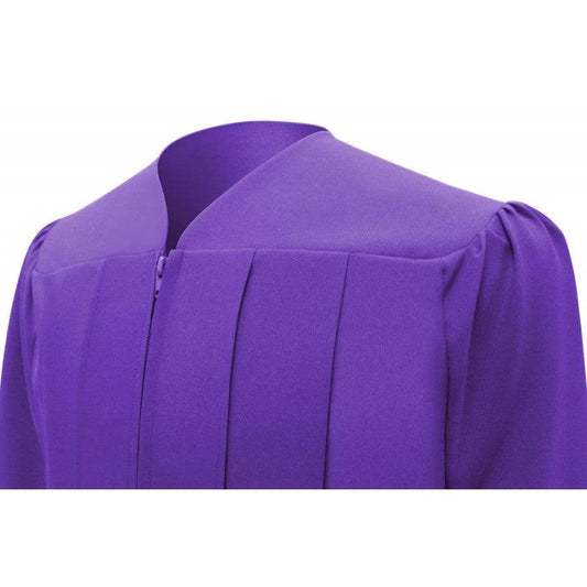 Matte Purple Bachelors Cap & Gown - Graduation Cap&Gown