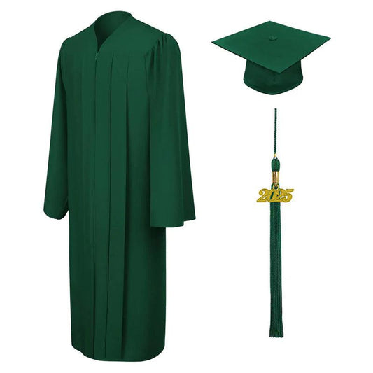 Matte Hunter Bachelors Cap & Gown - Graduation Cap&Gown
