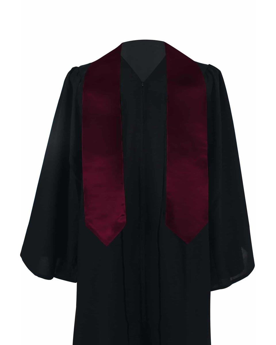 Plain Graduation Stole - 16 Colors Available - Graduation Cap&Gown