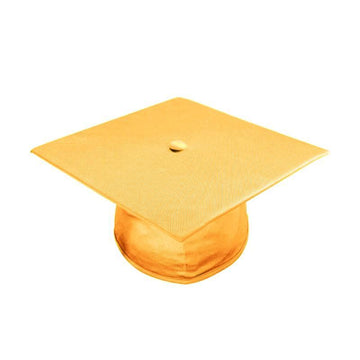 Shiny Antique Gold Junior High/Middle School Cap - Graduation Cap&Gown