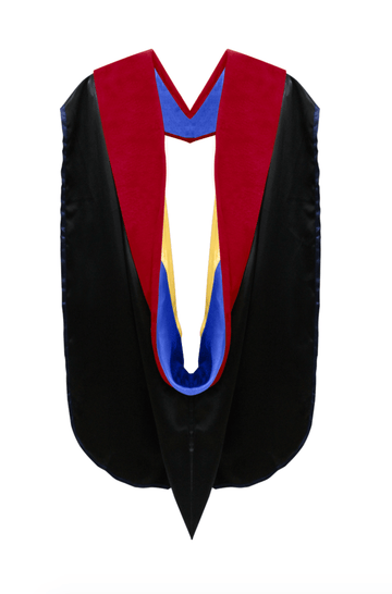 Doctor of Theology Hood - Royal Blue & Golden Yellow - Graduation Cap&Gown