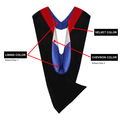 Matte Black Bachelors Cap, Gown & Hood Package - Graduation Cap&Gown