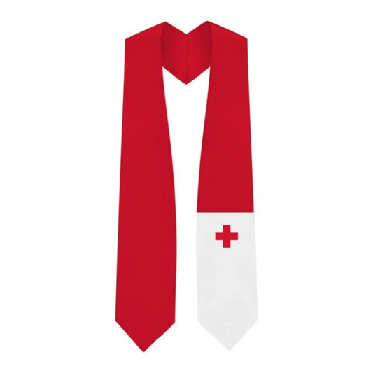 Tonga Graduation Stole - Tonga Flag Sash - Graduation Cap&Gown