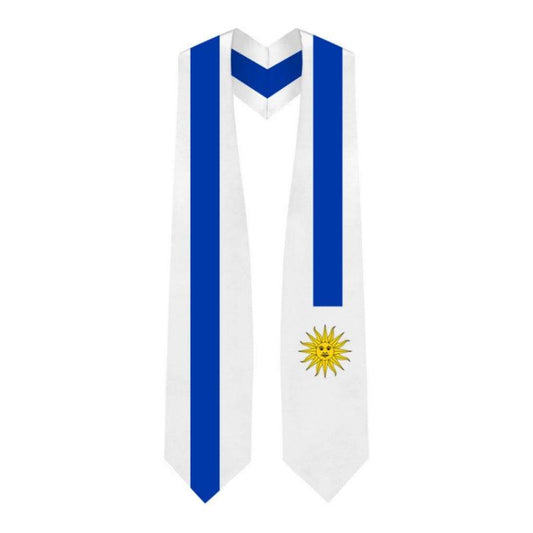 Uruguay Graduation Stole - Uruguayan Flag Sash - Graduation Cap&Gown