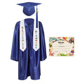 2025 Children's Graduation Gown and Cap Uniform Set with Shawl & Award - Graduation Cap&Gown