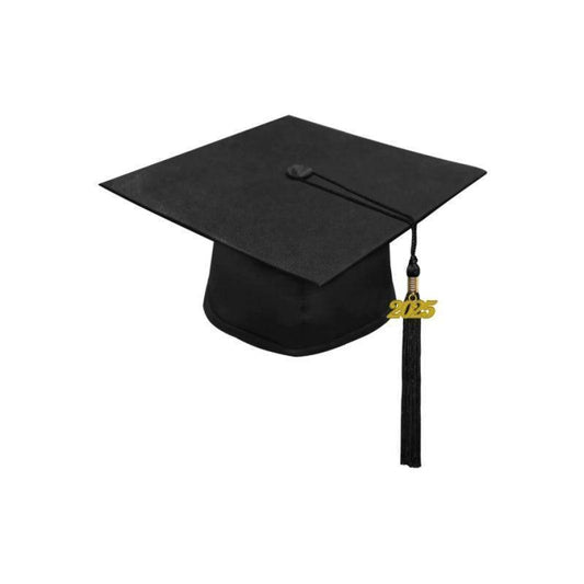 10 Matte High School Cap & Tassel - Graduation Cap&Gown