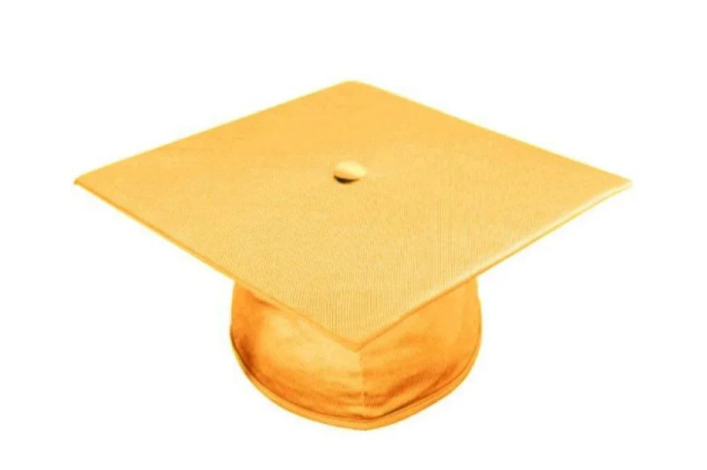 Shiny Antique Gold Bachelors Academic Cap - Graduation Cap&Gown