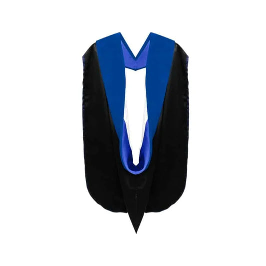 Phd Hood Royal Blue Velvet - Royal Blue & White - Graduation Cap&Gown