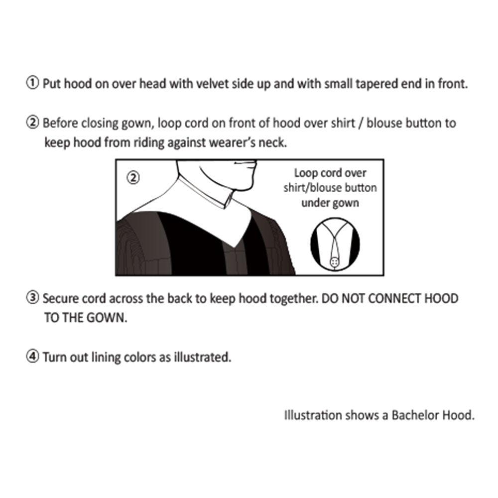 UK Bachelor's Degree Graduation Hood - Graduation Cap&Gown