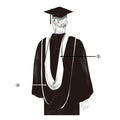 UK Bachelor's Degree Graduation Hood - Graduation Cap&Gown