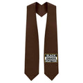 Brown BLACK GRADS MATTER Graduation Stole - Graduation Cap&Gown
