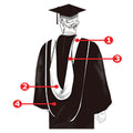 UK Bachelor's Degree Graduation Hood - Graduation Cap&Gown