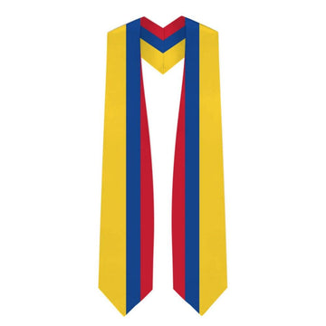 Colombia Graduation Stole - Colombia Flag Sash - Graduation Cap&Gown