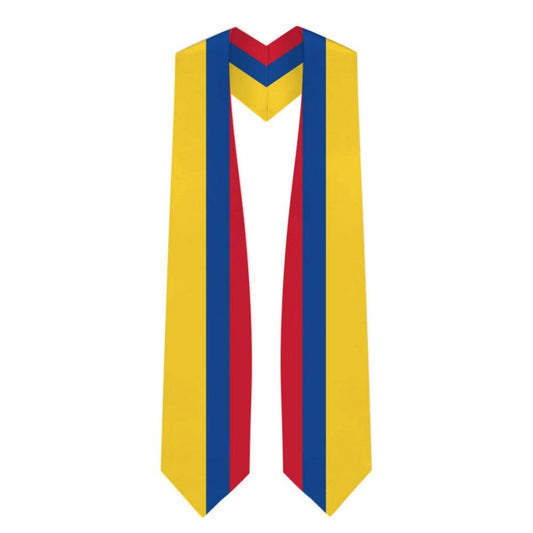 Colombia Graduation Stole - Colombia Flag Sash - Graduation Cap&Gown