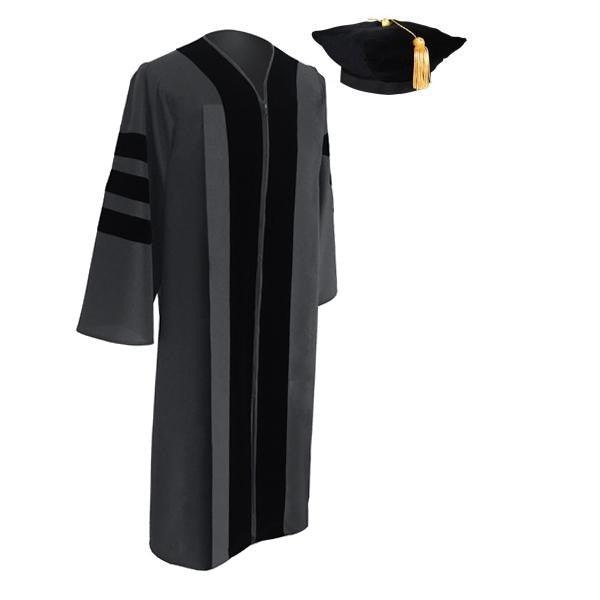 Classic Doctoral Tam & Gown - Academic Regalia - Graduation Cap&Gown