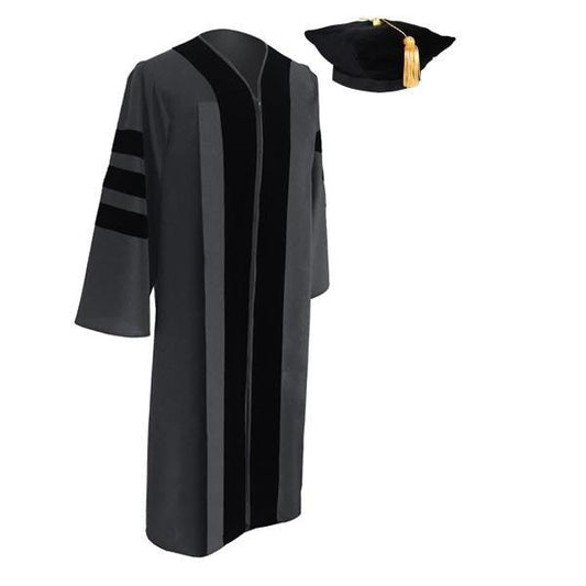 Classic Doctoral Tam & Gown Package - Graduation Cap&Gown