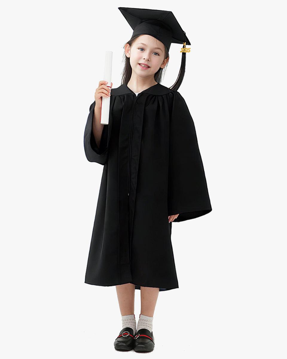 Matte Kindergarten Cap, Gown & Tassel Package – 12 Colors Available - Graduation Cap&Gown