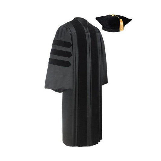 Deluxe Doctorate Tam & Gown Package - Graduation Cap&Gown