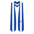 El Salvador Graduation Stole - El Salvadorian Flag Sash - Graduation Cap&Gown