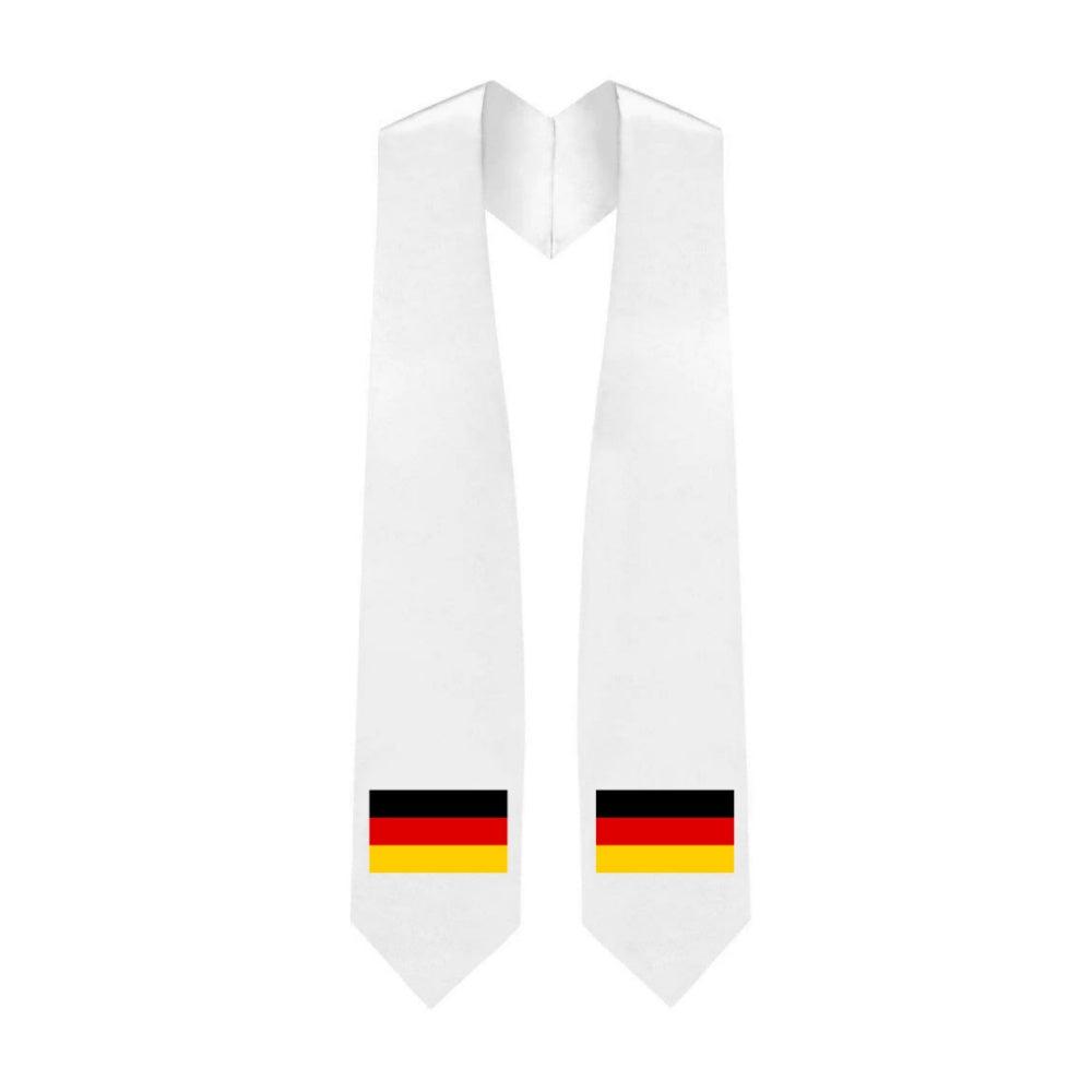 German Embroidered Patch Stole - German Flag Patch Sash - Graduation Cap&Gown