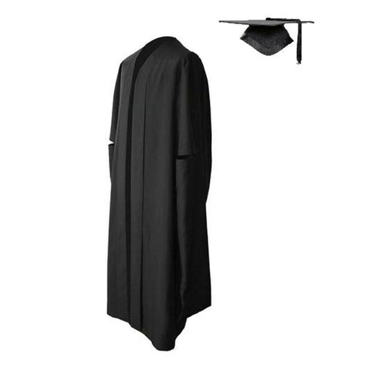 British Simple Bachelor's Graduation Dress Gown – Classic & Elegant Design - Graduation Cap&Gown