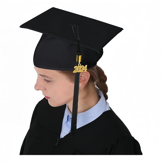 12 Matte High School Premium Matte Graduation Cap, Gown & Tassel Package - Graduation Cap&Gown