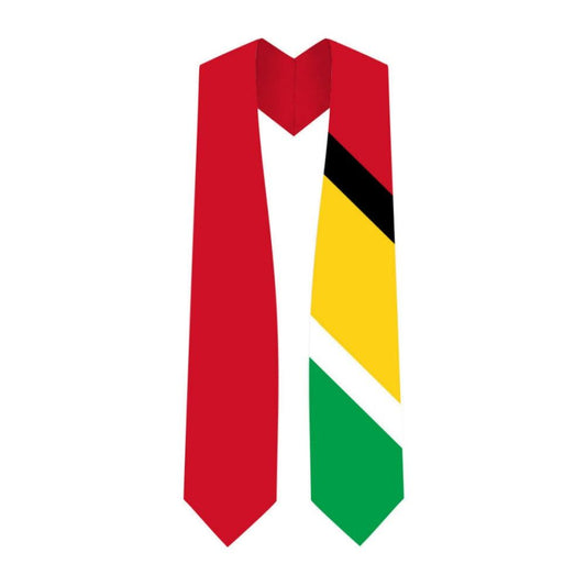 Guyana Graduation Stole - Guyana Flag Sash - Graduation Cap&Gown