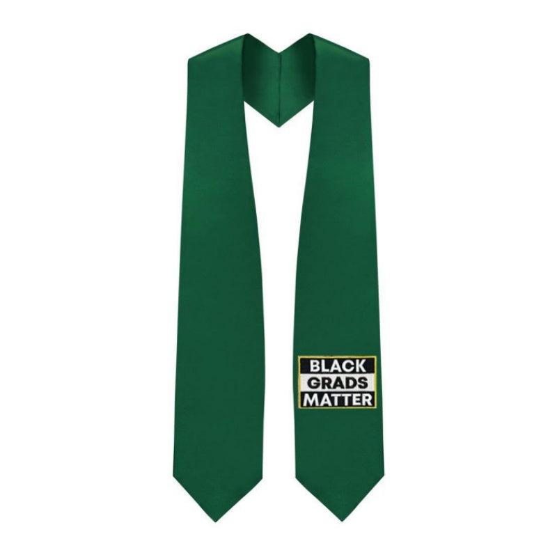Hunter BLACK GRADS MATTER Graduation Stole - Graduation Cap&Gown