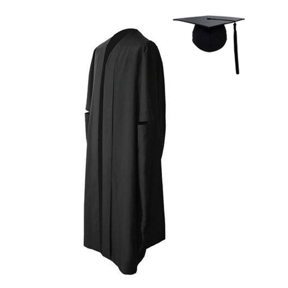 British Simple Bachelor's Graduation Dress Gown – Classic & Elegant Design - Graduation Cap&Gown