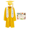 2025 Children's Graduation Gown and Cap Uniform Set with Shawl & Award - Graduation Cap&Gown